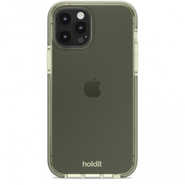 holdit iPhone 12/iPhone 12 Pro Deksel Seethru Khaki Green