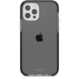 holdit iPhone 12/iPhone 12 Pro Deksel Seethru Svart