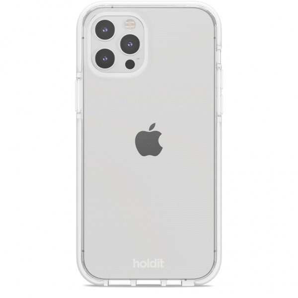 holdit iPhone 12/iPhone 12 Pro Deksel Seethru Hvit