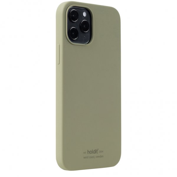holdit iPhone 12/iPhone 12 Pro Deksel Silikon Khaki Green