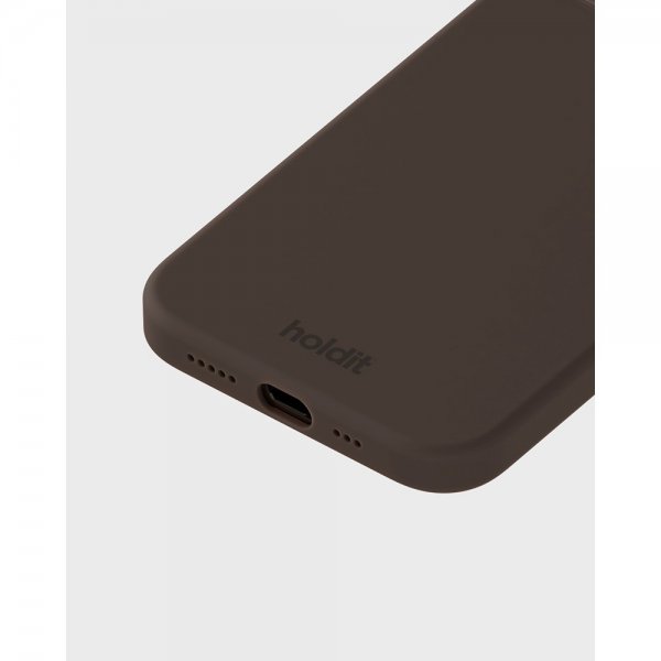 holdit iPhone 12/iPhone 12 Pro Deksel Silikon Chocolate