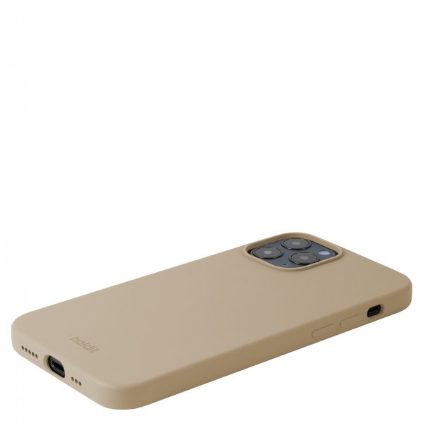 holdit iPhone 12/iPhone 12 Pro Deksel Silikon Latte Beige