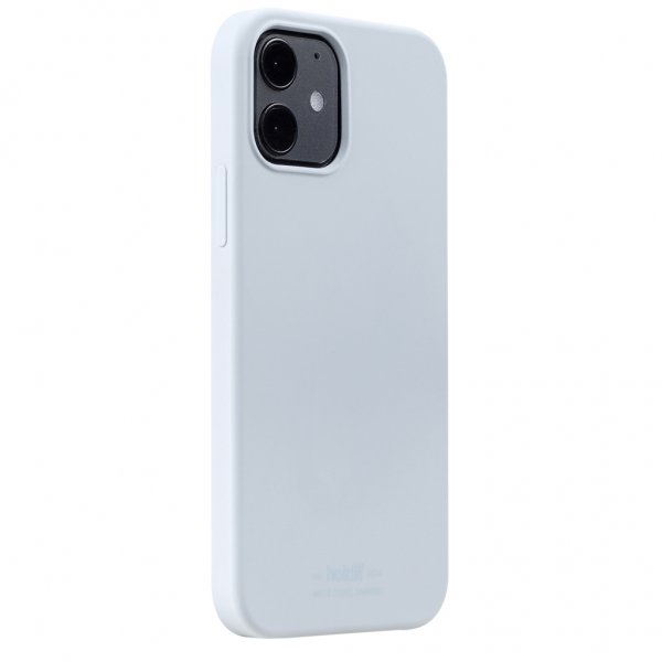 holdit iPhone 12/iPhone 12 Pro Deksel Silikon Mineral Blue