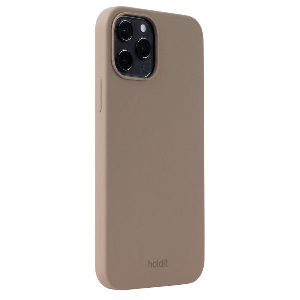 holdit iPhone 12/iPhone 12 Pro Deksel Silikon Mocha Brown