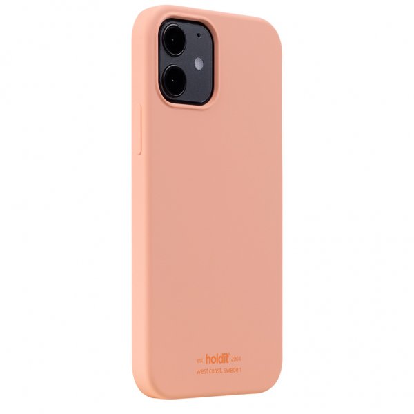 holdit iPhone 12/iPhone 12 Pro Deksel Silikon Pink Peach