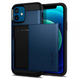 Spigen iPhone 12/iPhone 12 Pro Deksel Slim Armor CS Navy Blue