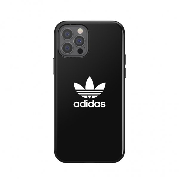 Adidas iPhone 12/iPhone 12 Pro Deksel Snap Case Trefoil Svart