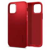 Spigen iPhone 12/iPhone 12 Pro Deksel Thin Fit Rød
