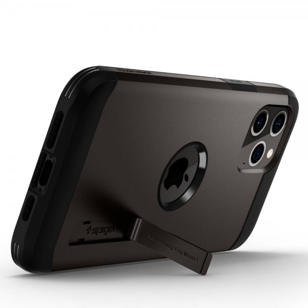 Spigen iPhone 12/iPhone 12 Pro Deksel Tough Armor Gunmetal