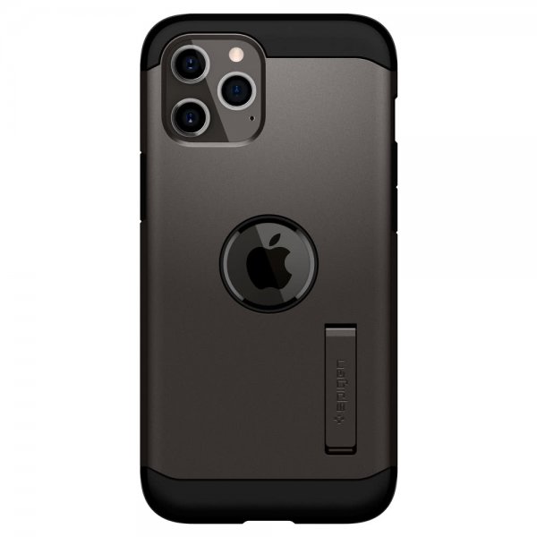 Spigen iPhone 12/iPhone 12 Pro Deksel Tough Armor Gunmetal