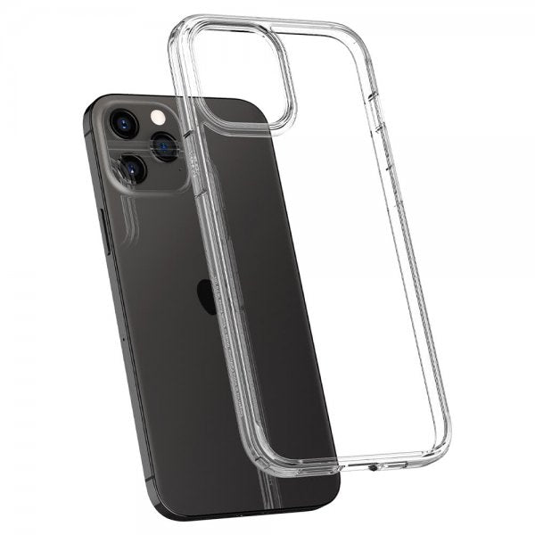 Spigen iPhone 12/iPhone 12 Pro Deksel Ultra Hybrid Crystal Clear