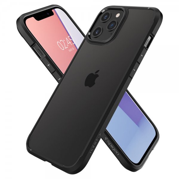 Spigen iPhone 12/iPhone 12 Pro Deksel Ultra Hybrid Matte Black