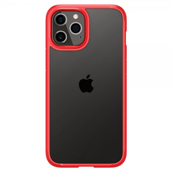 Spigen iPhone 12/iPhone 12 Pro Deksel Ultra Hybrid Rød