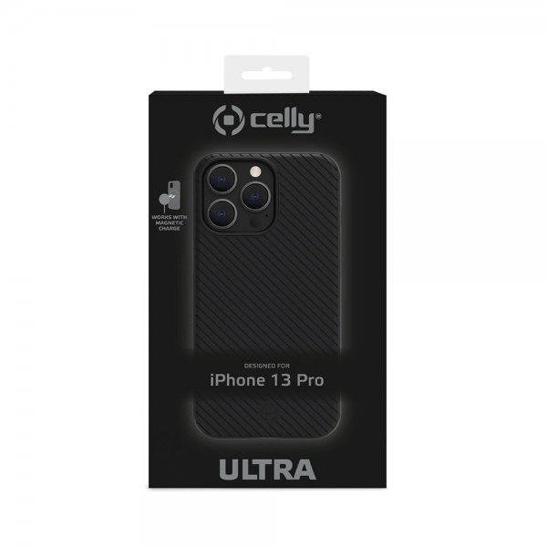 Celly iPhone 12/iPhone 12 Pro Deksel ULTRAMAG Svart