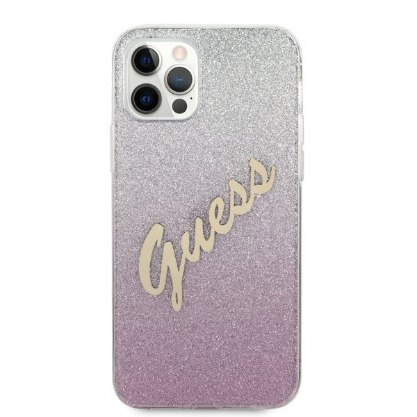 Guess iPhone 12/iPhone 12 Pro Deksel Vintage Gradient Rosa