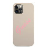Guess iPhone 12/iPhone 12 Pro Deksel Vintage Silicone Grå