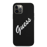 Guess iPhone 12/iPhone 12 Pro Deksel Vintage Silicone Svart