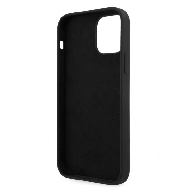 Guess iPhone 12/iPhone 12 Pro Deksel Vintage Silicone Svart