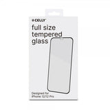 Celly iPhone 12/iPhone 12 Pro Skjermbeskytter FULLGLASS
