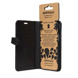 Buffalo iPhone 12/iPhone 12 Pro Etui Buffalo Löstagbart Deksel Svart