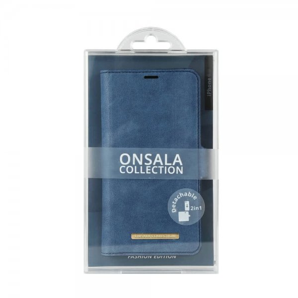 Onsala iPhone 12/iPhone 12 Pro Etui Fashion Edition Löstagbart Deksel Royal Blue