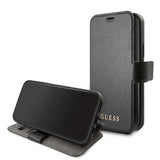 Guess iPhone 12/iPhone 12 Pro Etui Skinntekstur Svart