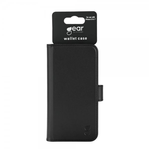 Gear iPhone 12/iPhone 12 Pro Etui med Kortlomme Svart