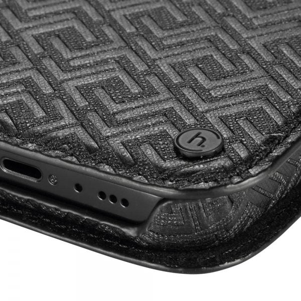 holdit iPhone 12/iPhone 12 Pro Etui Stockholm Löstagbart Deksel Celia Svart