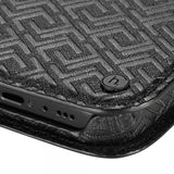 holdit iPhone 12/iPhone 12 Pro Etui Stockholm Löstagbart Deksel Celia Svart