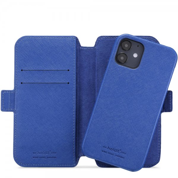 holdit iPhone 12/iPhone 12 Pro Etui Stockholm Löstagbart Deksel Royal Blue