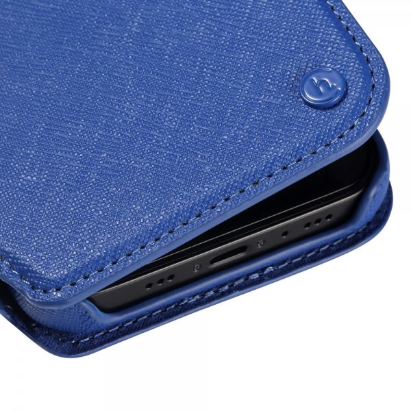 holdit iPhone 12/iPhone 12 Pro Etui Stockholm Löstagbart Deksel Royal Blue