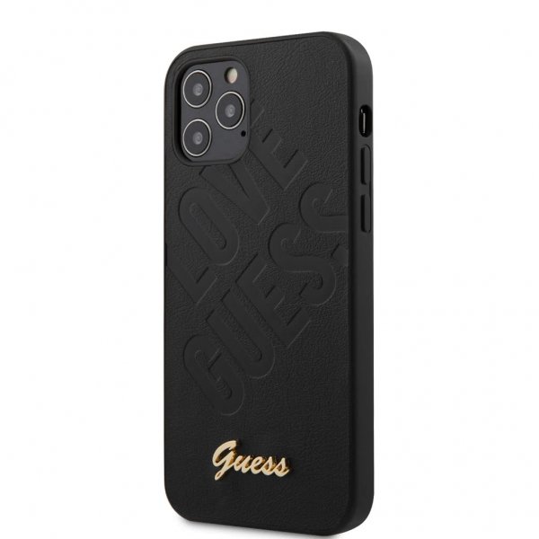 Guess iPhone 12/iPhone 12 Pro Deksel Love Guess Svart