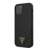 Guess iPhone 12/iPhone 12 Pro Deksel Saffiano V Stitch Svart