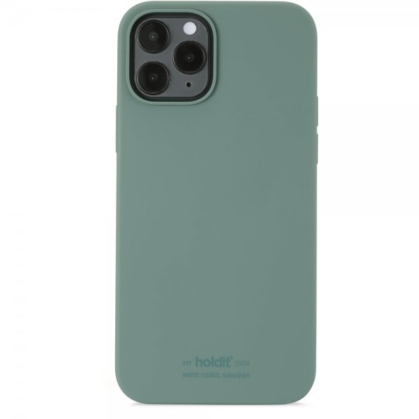 holdit iPhone 12/iPhone 12 Pro Deksel Silikon Moss Green
