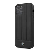 BMW iPhone 12/iPhone 12 Pro Deksel Vertical Lines Svart