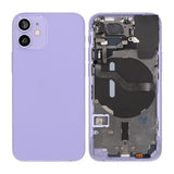 iPhone 12 Mini Bakside Komplett Med Smådeler - Lilla
