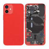 iPhone 12 Mini Bakside Komplett med smådeler - Rød