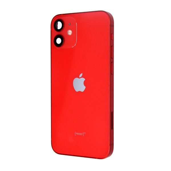 iPhone 12 Mini bakside med komplett ramme - rød