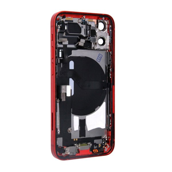 iPhone 12 Mini bakside med komplett ramme - rød