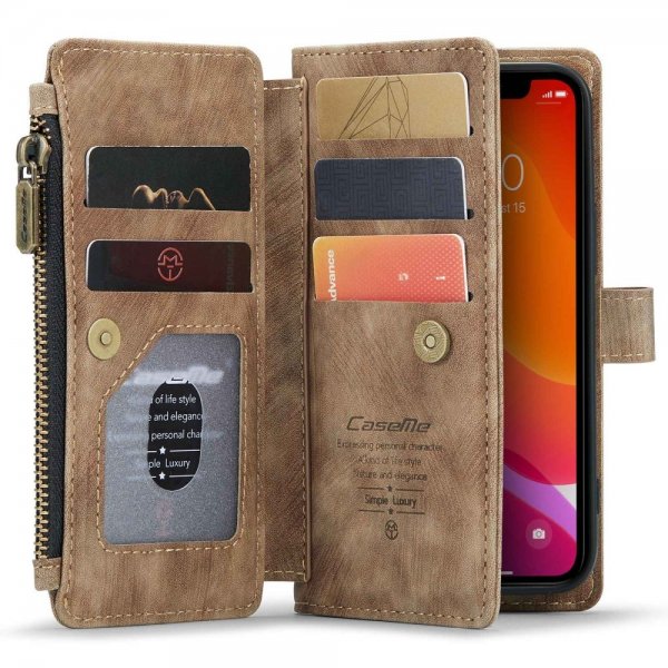 CaseMe iPhone 12 Mini Etui C30 Series Brun