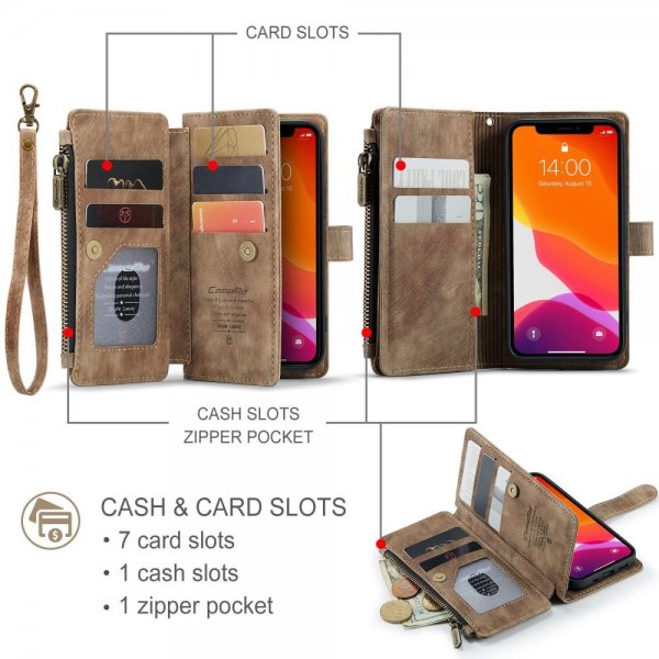 CaseMe iPhone 12 Mini Etui C30 Series Brun