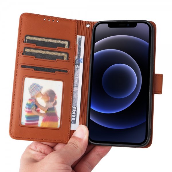 Betopnice iPhone 12 Mini Etui Avtagbart Deksel 005 Brun