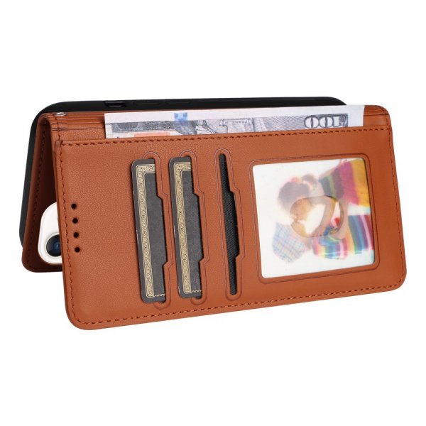 Betopnice iPhone 12 Mini Etui Avtagbart Deksel 005 Brun
