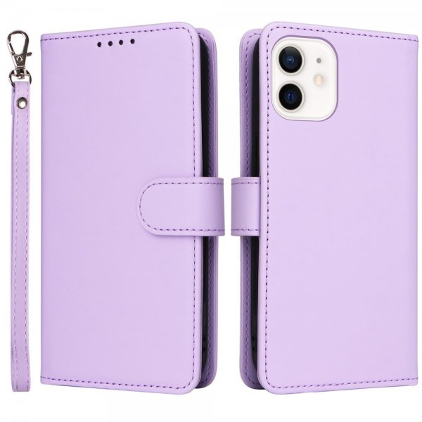 Betopnice iPhone 12 Mini Etui Avtagbart Deksel 005 Lilla