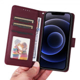 Betopnice iPhone 12 Mini Etui Avtagbart Deksel 005 Rød