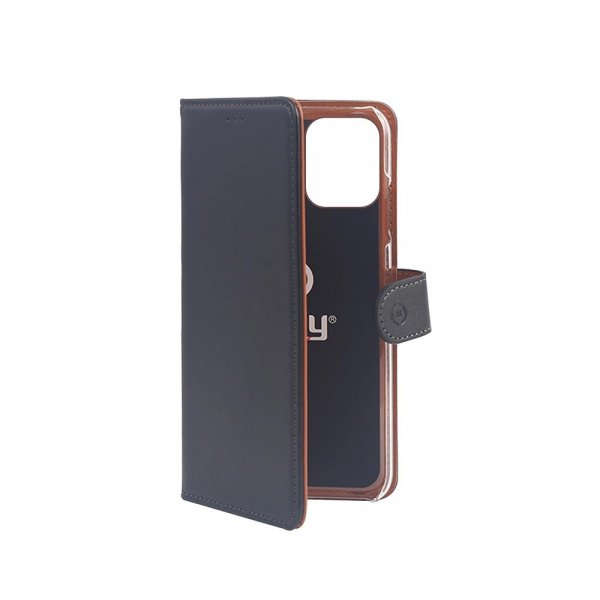 Celly iPhone 12 Mini Etui Wally Wallet Case Svart