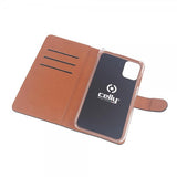 Celly iPhone 12 Mini Etui Wally Wallet Case Svart
