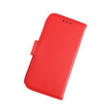 Rvelon iPhone 12 Mini Etui Ekte Skinn Rød