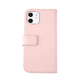 Rvelon iPhone 12 Mini Etui Ekte Skinn Rosa