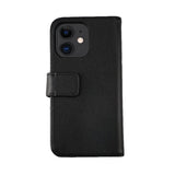 Rvelon iPhone 12 Mini Etui Ekte Skinn Svart